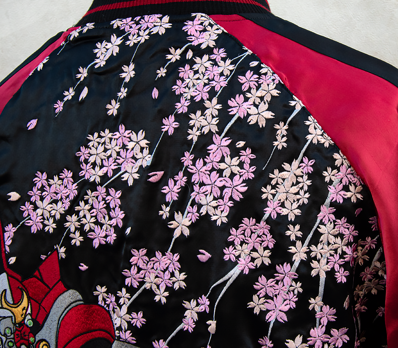 エヴァンゲリヲン新劇場版<br>オリジナル リバーシブルスカジャン “桜と改2号機γ” ×”式波・アスカ・ラングレー”（オリエンタルブランド錦） 画像10