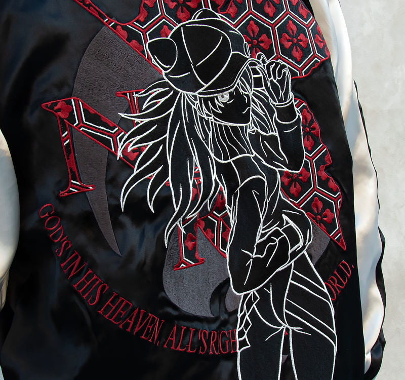 エヴァンゲリヲン新劇場版<br>オリジナル リバーシブルスカジャン “桜と改2号機γ” ×”式波・アスカ・ラングレー”（オリエンタルブランド錦） 画像20