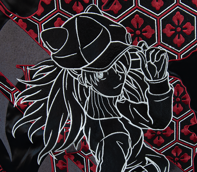 エヴァンゲリヲン新劇場版<br>オリジナル リバーシブルスカジャン “桜と改2号機γ” ×”式波・アスカ・ラングレー”（オリエンタルブランド錦） 画像21