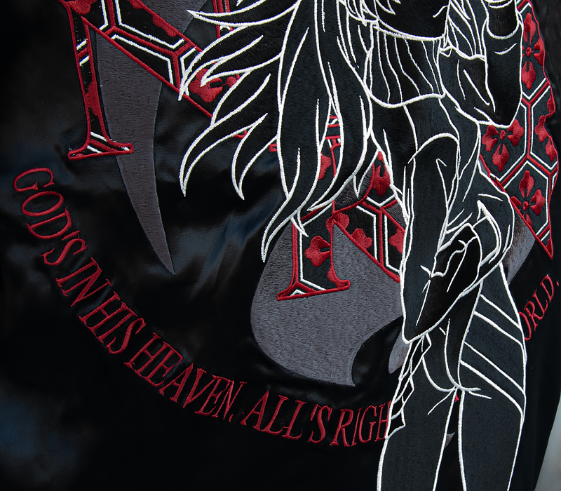 エヴァンゲリヲン新劇場版<br>オリジナル リバーシブルスカジャン “桜と改2号機γ” ×”式波・アスカ・ラングレー”（オリエンタルブランド錦） 画像22