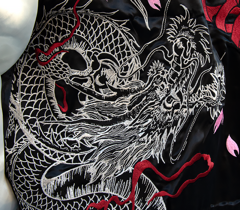 エヴァンゲリヲン新劇場版 <br>オリジナル リバーシブルスカジャン “龍と初号機” ×”夜桜と綾波レイ”（オリエンタルブランド錦） 画像11