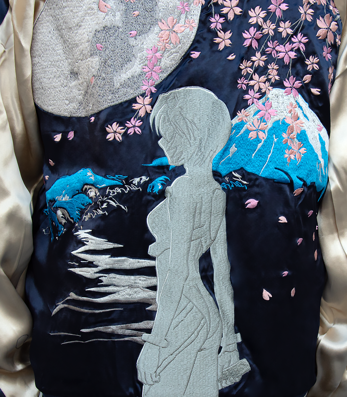 エヴァンゲリヲン新劇場版 <br>オリジナル リバーシブルスカジャン “龍と初号機” ×”夜桜と綾波レイ”（オリエンタルブランド錦） 画像20