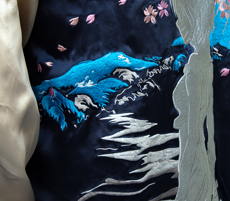 エヴァンゲリヲン新劇場版 <br>オリジナル リバーシブルスカジャン “龍と初号機” ×”夜桜と綾波レイ”（オリエンタルブランド錦） 画像21