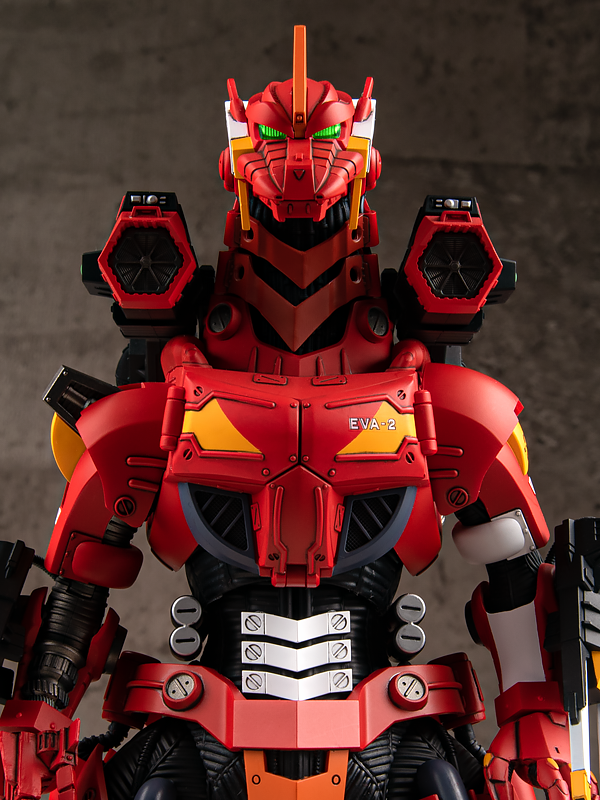 ゴジラ対エヴァンゲリオン<br>3式機龍エヴァ2号機カラーVer.プラモデル(青島文化教材社) 画像3