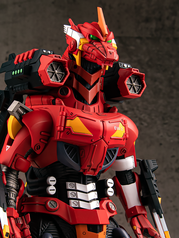 ゴジラ対エヴァンゲリオン<br>3式機龍エヴァ2号機カラーVer.プラモデル(青島文化教材社) 画像5